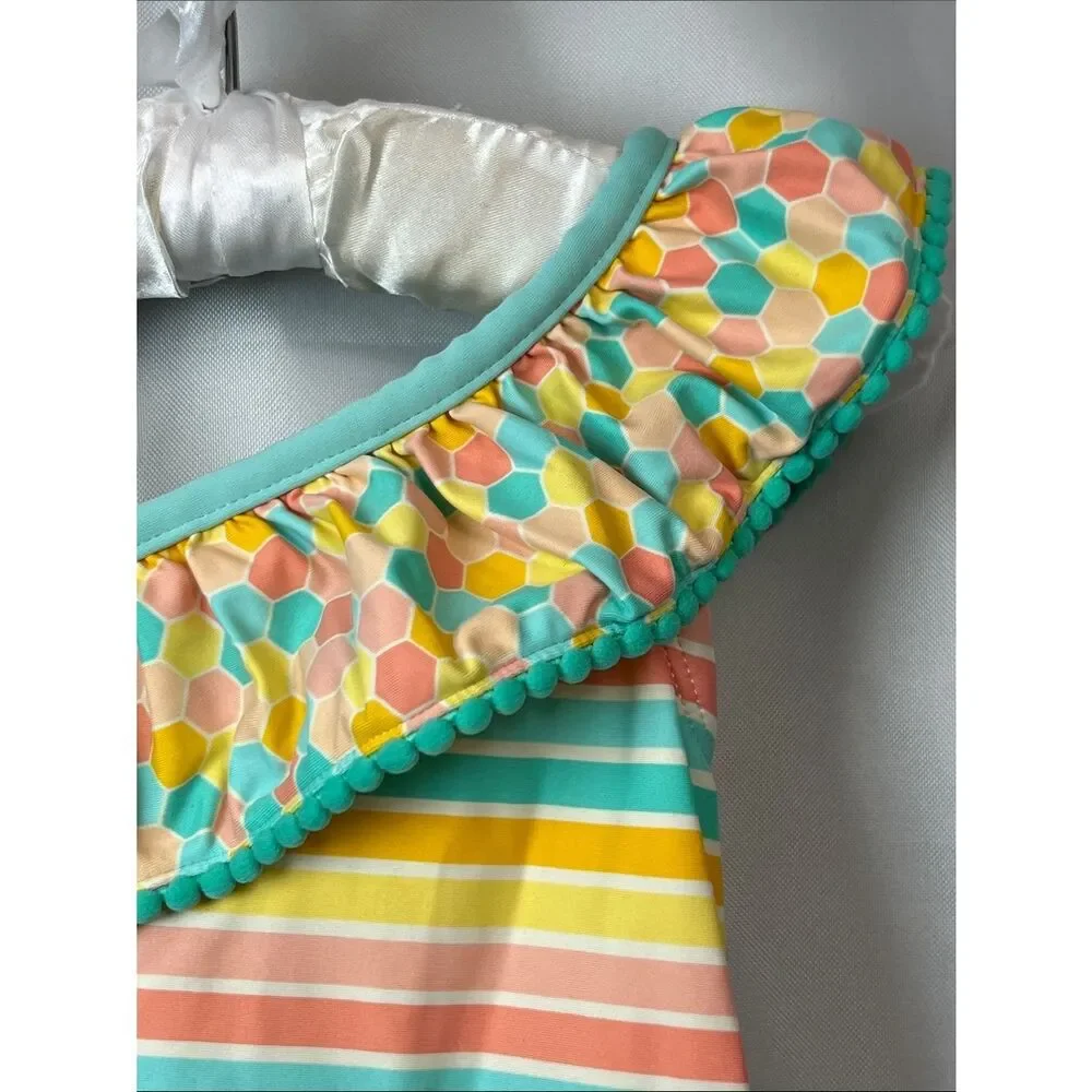 Matilda Jane Lollipop lines Swimsuit NWOT size 2